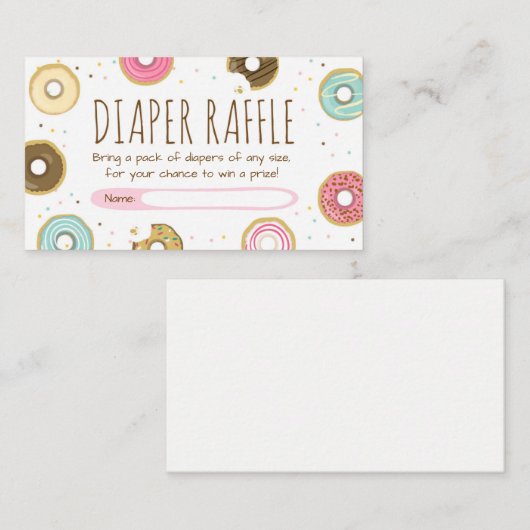 Cartes à gaufre à feuillards Doughnut Diapers à ar (Devant / Derrière)