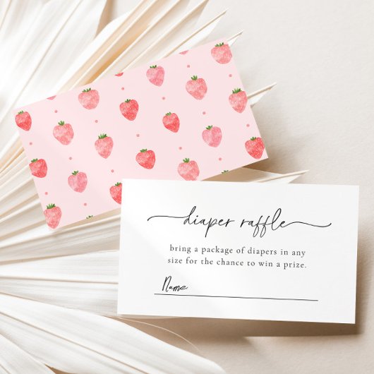 Cartes à gaufre Baby shower fraise
