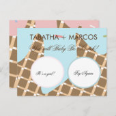 Cartes à gratter DIY pour révélation du sexe avec (Devant / Derrière)