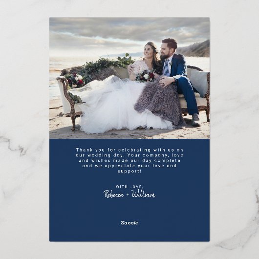 Cartes à huile Mariage Merci avec enveloppe (Verso)