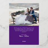 Cartes à huile Mariage Merci avec enveloppe (Verso)