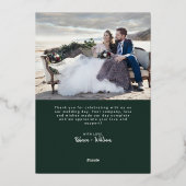 Cartes à huile Mariage Merci avec enveloppe (Verso)