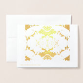 Cartes à huile simples et élégantes (Derrière avec enveloppe)