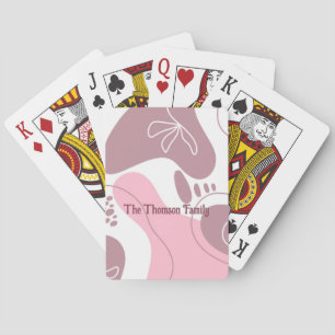 Cartes à jouer à motif minimaliste