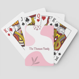 Cartes à jouer à motif minimaliste