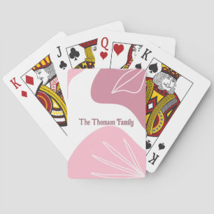 Cartes à jouer à motif minimaliste