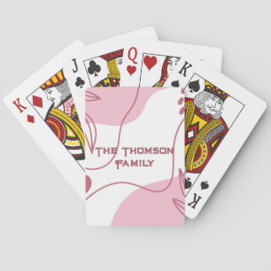 Cartes à jouer à motif minimaliste