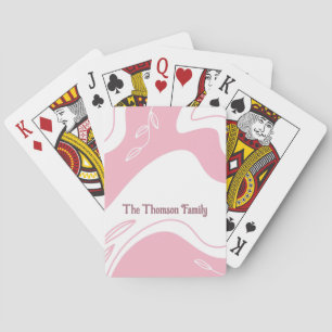 Cartes à jouer à motif minimaliste