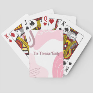 Cartes à jouer à motif minimaliste