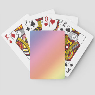 Cartes à jouer arc-en-ciel pastel