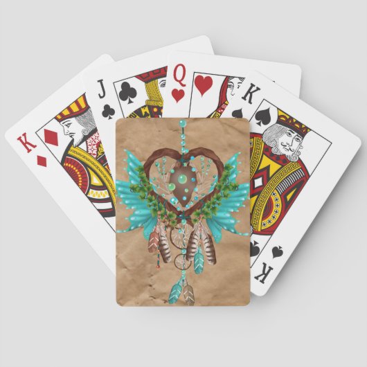 Cartes à jouer attrape-rêves amérindiennes (dos)