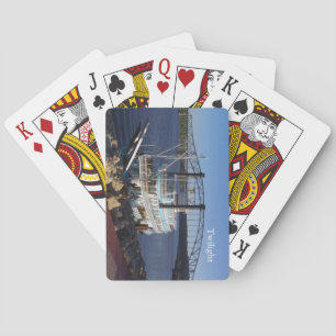 Cartes à jouer au crépuscule