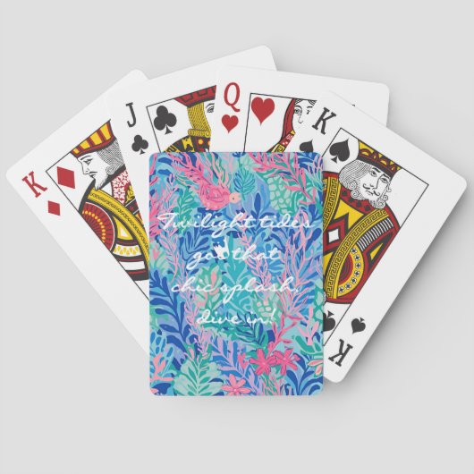 Cartes à jouer au graphisme élégant (dos)
