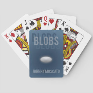 Cartes à jouer avec couverture de livre de blobs