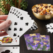 Cartes à jouer avec fleurs d'iris (In Situ)