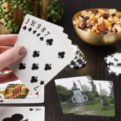 Cartes à jouer avec image d'église (In Situ)