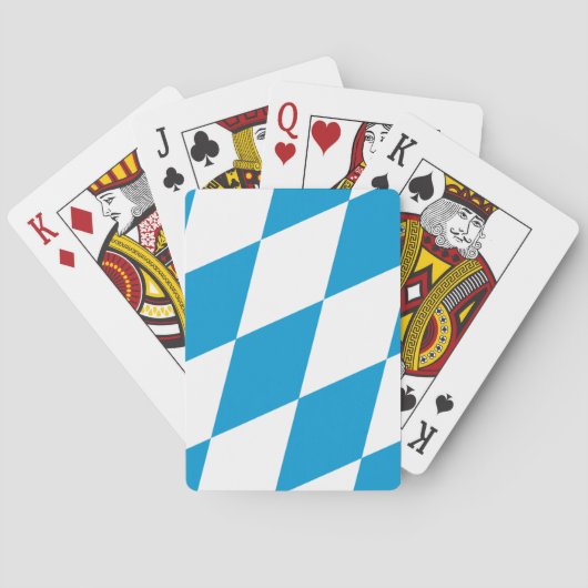 Cartes à jouer avec le drapeau de Bavière (dos)