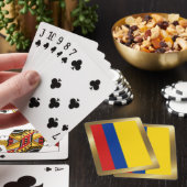 Cartes à jouer avec le drapeau de Colombie (In Situ)