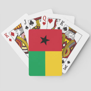 Cartes à jouer avec le drapeau de la Guinée-Bissau