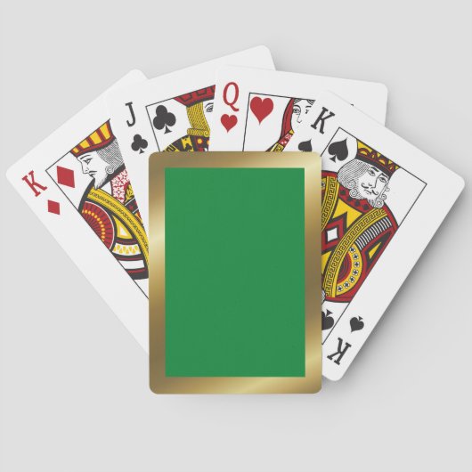 Cartes à jouer avec le drapeau de la Libye (dos)