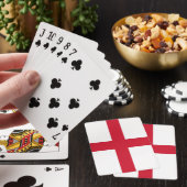Cartes à jouer avec le drapeau de l'Angleterre (In Situ)