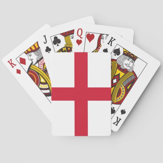 Cartes à jouer avec le drapeau de l'Angleterre (dos)