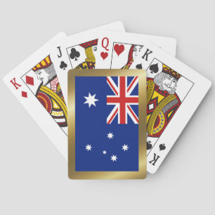 Cartes à jouer avec le drapeau de l'Australie