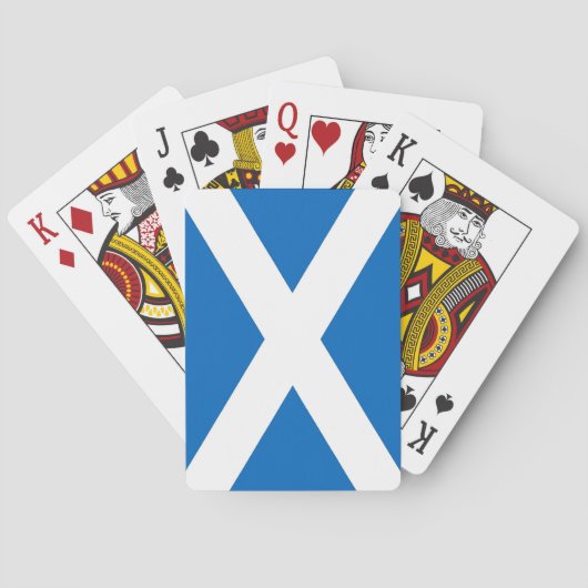 Cartes à jouer avec le drapeau de l'Écosse (dos)