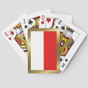 Cartes à jouer avec le drapeau de l'Indonésie