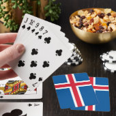 Cartes à jouer avec le drapeau de l'Islande (In Situ)