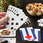 Cartes à jouer avec le drapeau de Toronto, Canada (In Situ)