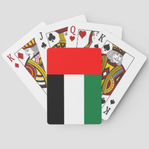 Cartes à jouer avec le drapeau des Émirats arabes