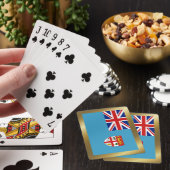 Cartes à jouer avec le drapeau des Fidji (In Situ)