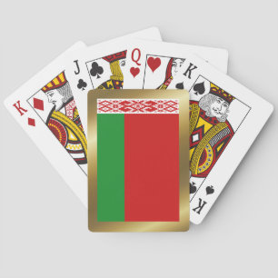 Cartes à jouer avec le drapeau du Bélarus