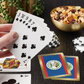Cartes à jouer avec le drapeau du Belize (In Situ)