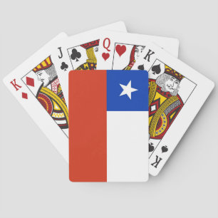 Cartes à jouer avec le drapeau du Chili