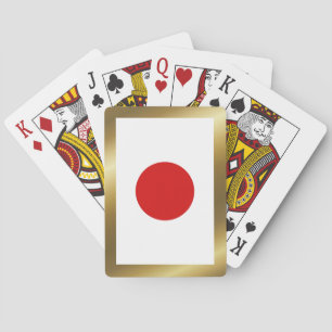 Cartes à jouer avec le drapeau du Japon