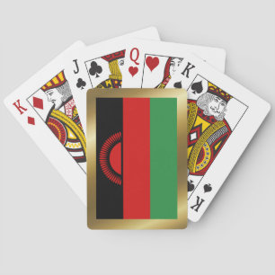 Cartes à jouer avec le drapeau du Malawi