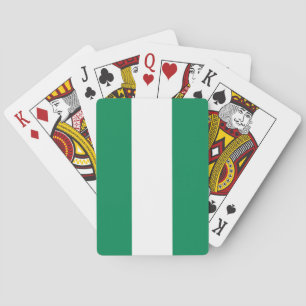 Cartes à jouer avec le drapeau du Nigeria