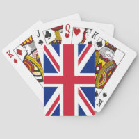 Cartes à jouer avec le drapeau du Royaume-Uni