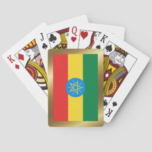 Cartes à jouer avec le drapeau éthiopien