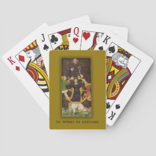 Cartes à jouer avec l'image de la Roue de la Fortu