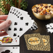 Cartes à jouer avec monogramme et nom en impressio (In Situ)