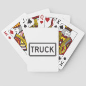Cartes à jouer avec panneau de camion (dos)