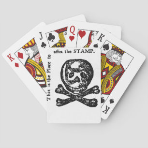 Cartes à jouer avec timbre de taxe sur la mort