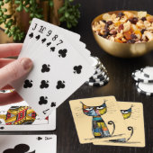 Cartes à jouer avec un chat (In Situ)