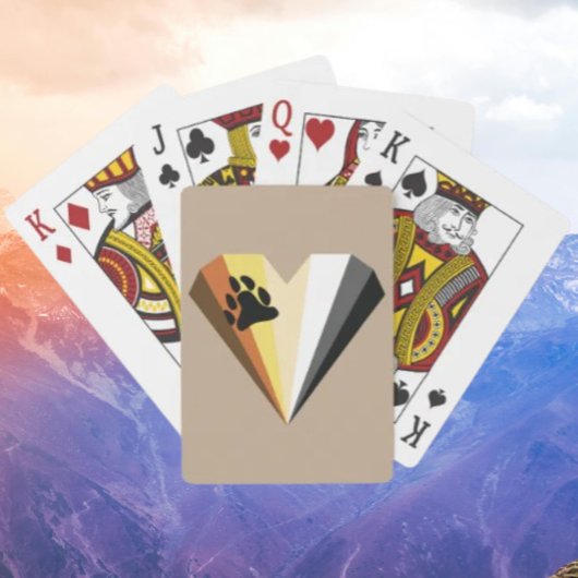 Cartes à jouer Bear Pride Heart