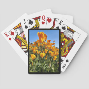 Cartes à jouer Californie Poppies Black Frame