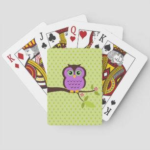 Cartes à jouer Chouette Mignonne