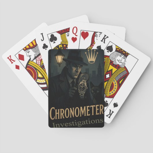 Cartes à jouer Chronometer Investigations (dos)